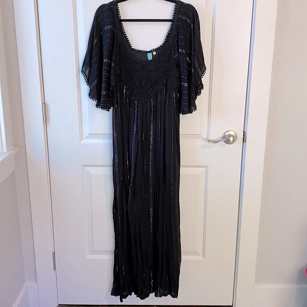 NWT FARM Rio Black Dress